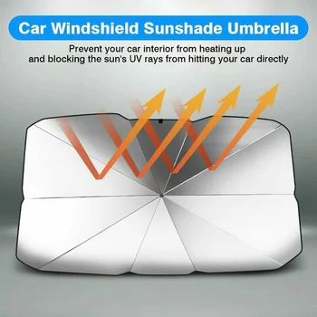 Universālā Salokāms Interjera Vasaras Ēnā Sejsegu Auto Vējstiklu Vāks UV Aizsardzību, Par Automašīnas Saules Vairogs Priekšā, Aizmugurē Piederumi