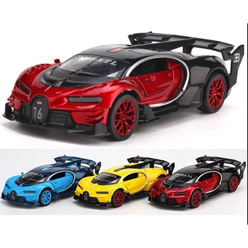 Karstā pārdošanas Kolekcionējamus Sakausējuma Lējumiem rotaļu Automašīnas Modelis 1/32 Modes gaismas&skaņas Pull Atpakaļ diecasts & rotaļu automobiļi automašīnas modeli