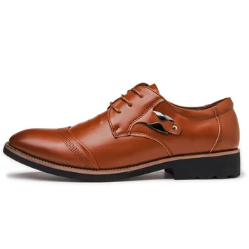 Itālijas oficiālu ādas kurpes vīriešiem atdzist dizaineru eleganto 2018 vīriešu birojs modes apavi norādīja toe kleita oxford kurpes vīriešiem