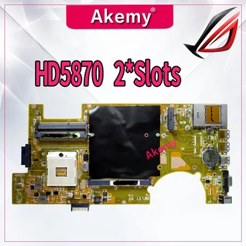 Akemy G73 Portatīvo datoru mātesplati Par Asus G73JH G73J Testa sākotnējā mainboard HM55 Atbalsta HD5870 2*Slots