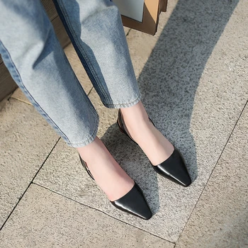 SIMLOVEYO 2019 liela izmēra 41 īstas ādas kurpes sieviete paslīdēt uz vasaras kurpes unikālas modes pusei kāzu kurpes sandales sieviete