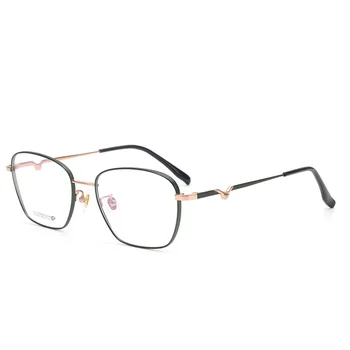 Jauno Modes Tīra Titāna Tuvredzība Brilles Rāmis Anti-Zilā Starojuma Brilles, Ultra-Light Retro Vīriešiem un Sievietēm Brilles Rāmis