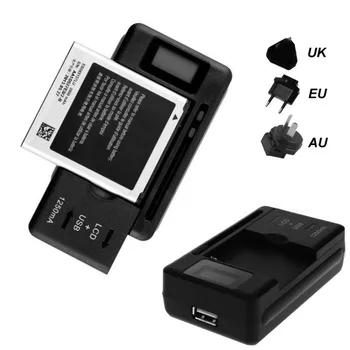Jaunu Mobilo Universālais Akumulatoru Lādētājs ar LCD Indikators Ekrāna Mobilo Tālruņu USB-Ports Karstā Veicināšanas Vairumtirdzniecība