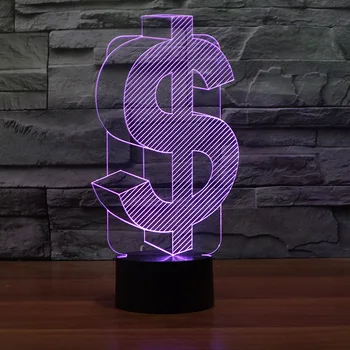 Eksporta 3D led Lampas, Akrila Touch kontrolē Vizuāli Stereo Dāvanu 3D Nakts Lampas Jauki karikatūra bērnu rotaļlietas Led Nakts Gaisma