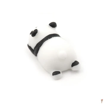 1GB Gudrs kawaii Squishy Panda Mochi Izspiest Stretchy Kawaii Atspiest Anti-stresa Telefona piekariņi, Siksniņas