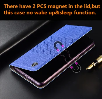 Biznesa PU ādas tālrunis maisa ar magnētisko turētāju gadījumā Asus ZenFone Max Pro M2 ZB631KL soma Zenfone Max M2 ZB633KL gadījumā stāvēt