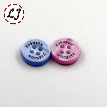 30PCS/DAUDZ rozā, zilā modes vēstuli Pogu 11mm sveķu pogu plastmasas vasaras stilā, pogas, šujmašīnas piederumu scrapbooking