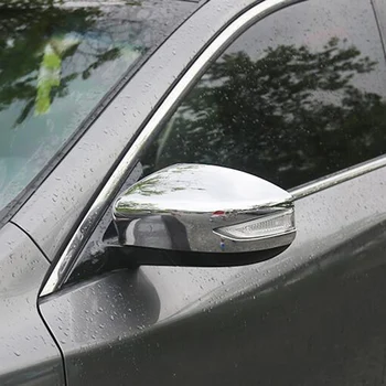 Priekš Nissan Tiida 2016 ABS Chrome Durvju Sānu Spoguļa Vāks Atpakaļskata spoguļi nosvēršanās pa Kreisi-braukšanas Auto Piederumi