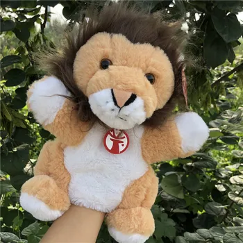 Candice guo plīša rotaļlieta pildījumu lelle karikatūra dzīvnieku lauva mežā, tīģeris kid roku leļļu gulētiešanas draugs guļ stāsts klāt 1gab.
