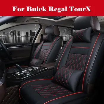 Luksusa Pilnā Apkārt Sēdekļa Pārvalki PU Ādas Automašīnu Sēdekļu attiecas Spilvena, Lai Aizsargātu Buick Regal TourX