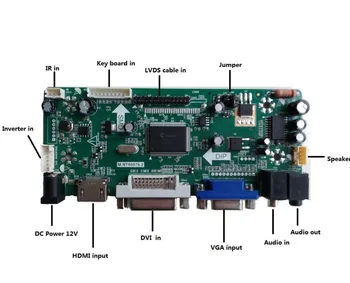Komplekts B140XW01 V6 LVDS 40pin Kontrolieris valdes Paneļa Ekrānu, DVI, Audio, VGA, HDMI LCD LED DIY 2019 Vadītāja 14