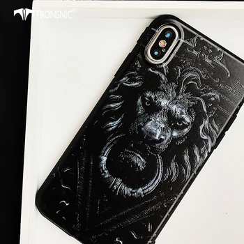 Tronsnic Modes Luksusa Tiger Lietā Par iphone X Mīksta Silikona Gadījumā, ja Tendence Palīdzības Candy Atpakaļ Sedz Lauvas iphone X Melns Dzeltens
