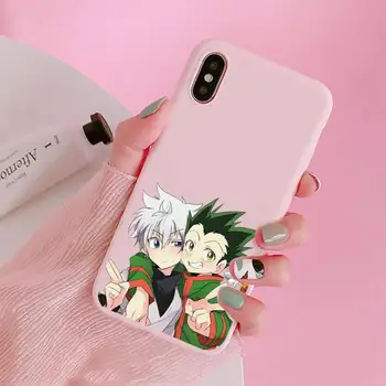 Anime Mednieks Mednieki Telefonu Gadījumā Konfektes Krāsa Rozā iPhone 11 pro XS MAX 8 7 6 6S Plus X 5S SE 2020. GADAM XR