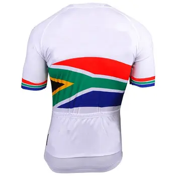 Ātri Sausas Riteņbraukšana Jersey GEL Pad 2019 Zīmola Dienvidāfrikas Komanda Īsām Piedurknēm Riteņbraukšana Jersey Maillot Ropa Ciclismo Velo Apģērbi