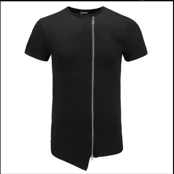 S-5xl Vasaras Vīriešu Apģērbu Ilgi Apaļu Kakla Savvaļas Pusi piedurknēm T-krekls, Liela Izmēra Zemāko Krekls Friziera High Street Topi
