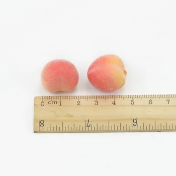 20Pcs Mākslīgie Mini persiki, Plastmasas Augļu nams dārzeņi Diezgan Ziemassvētku Virtuves Kāzu Laimīgs Apdare Putu Ogas