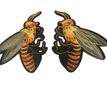 1 Pāriem/daudz Embroideried Bišu Plāksteri Dzelzs medus Bišu Motīvu Izšuvumi Plāksteris, Drēbes, T-kreklu DIY Apdare Raibs