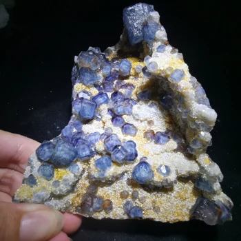 448gNatural kristāla, zils zaļš fluorite, kristāla, minerālu, kristālu paraugs