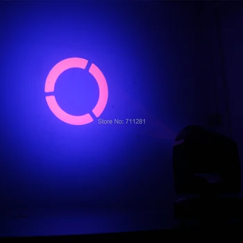 Manuālais fokuss balts 30W LED + 6pcs 8W RGBW LED Stage Light Ar DMX512 diskotēka DJ projektoru mašīna Partijas Apdare