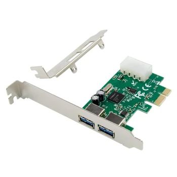 PCI-E NEC720200 Dual Port USB 3.0 Super ātrgaitas Siltuma Kontroles Paplašināšanas Kartes TIPS, kas ir Adapteri, izņemiet Karti PC