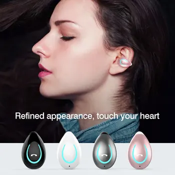 Bezvadu Earbuds Bluetooth Austiņas Ausij, Clip Tipa Austiņas Gredzenu klipu auss bluetooth austiņas neietilpst auss
