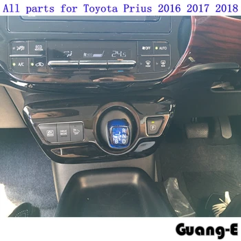 Auto Stick ABS Iekšējo Elkoņbalsti Shift Kabīne Bradāt Kausa Slēdzis Slēdzis Kadru Lampas Apdares Panelis Daļa 1gb Toyota Prius 2016 2017 2018