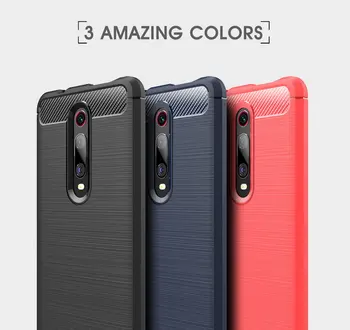 Luksusa tālruņu gadījumā Xiaomi Redmi K20 Pro K20 viedtālrunis gadījumā Mīksta Silikona Oglekļa vāks Xiaomi Mi 9T Pro mi9t būtiska