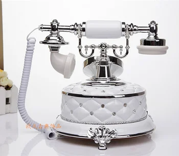 Jaunā Eiropas antīko kabeļu sadzīves retro modes telefona Dekorēšana home art rustic sadzīves rievots tālruņa Zvanītāju