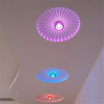 3W Krāsaina RGB Saulespuķu Sienas Lampas Modernās Led Apgaismojums, Iekštelpu Apdares koridorā, eju Restorāns