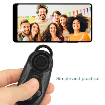 Bezvadu VR Tālvadības Selfie Slēdža Bluetooth Gamepad iOS Android