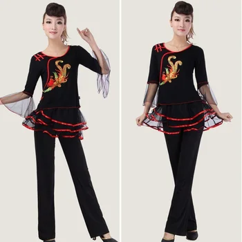Skatuves deju apģērbi Ķīnas tautas deju tērpu apģērbs valsts seno ventilators deju tradicionālo Ķīniešu deju tērpi TA706