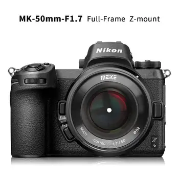 Meike 50mm f/1.7 Lielu Apertūru Manuālā Fokusa Objektīvs Nikon Z-mount Mirrorless Kameras, Nikon Z6 Z7 ar Pilna Kadra