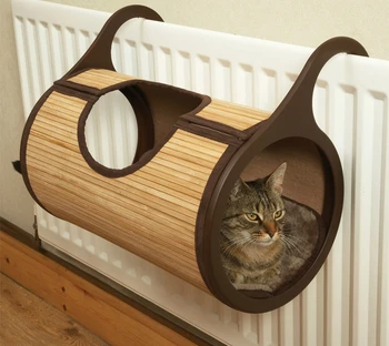 Kaķis gultas guļamtīkls guļamtīkls vasaras guļamtīkls kaķis bambusa kaķis tuneļa guļammaiss kaķis gulta, maza gulta