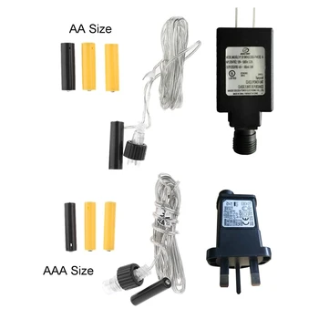 AA AAA Baterijas Barošanas Adapteri Aizstāt 2x 3x Bateriju LED Gaismas, Radio N0HC