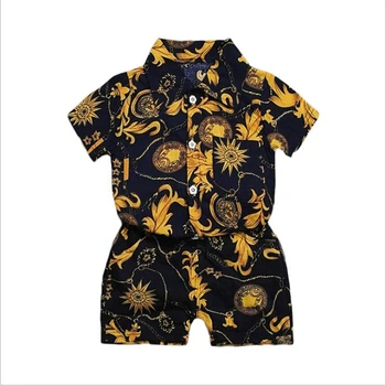 Jaunā Vasaras Bērnu Apģērbu Uzvalks Toddler Bērniem Ziedu Drukāt Topi+bikses Apģērbs, Apģērbu Komplekts Gadījuma Sporta T-krekls Bikses