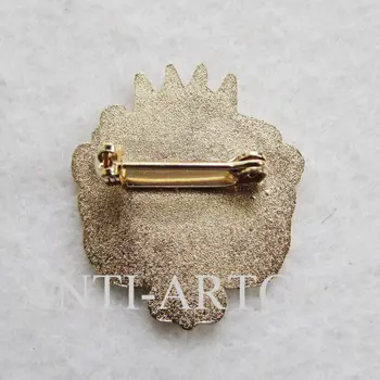 Pasūtījuma vairumtirdzniecības Vairākas dizaina sudraba metāla pin Zelta, sudraba lauva žetons par ravēšana dāvana pilsētas un kluba