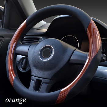 Automašīnas salona Aizsardzību, aksesuāri, modes black orange blue komfortu Racionalizēt stila dizaina Auto Stūres Rats Segumu neslīdošs