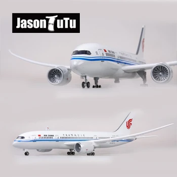 JASON TUTU 43cm Sveķu Lējumiem 1:130 Mēroga Ķīnas gaisa Boeing B787 Lidmašīna, Modeļa Lidmašīnas Modeļa Lidaparātu ar Gaismas & Riteņu Lidmašīnas