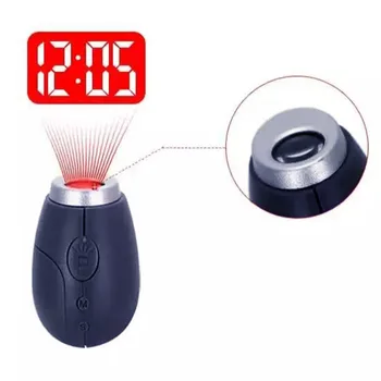 Nakts Gaisma Keychain Skatīties Projekcijas Pulkstenis Zibspuldzes Digitālo Mini Portatīvo UV