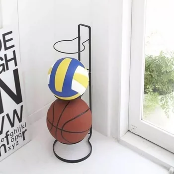 Ins Bumbu Uzglabāšanas Plaukts Basketbola, Futbola Display Rack Mājas Dzelzs daudzslāņu Plaukts