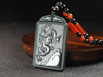 Brīnišķīgi Piekariņi Guan Yu Broadsword Kulons Pūķis Amuletu Mala Biezumu Karājas Svētī Kaklarota