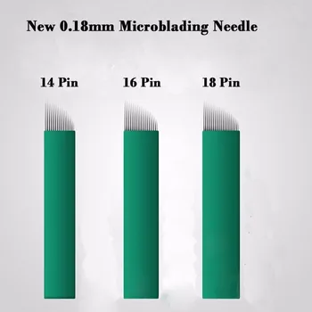 Microblading adatu 18 pin 0.18 mm diametrs asmens ar Partijas Nr. Derīguma termiņš microblading tebori izšuvumi pildspalvu bezmaksas piegāde