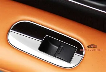 304 Tērauda Durvju Logu slēdzi paneļa vāku Chrome Honda Vezel HRV 2016