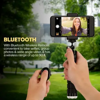 Bluetooth Tālruni, Elastīgs Turētājs Astoņkājis Statīva Turētājs, Paredzēts Mobilā Tālruņa Fotokameru Selfie Statīvs Monopod Atbalstu Foto Tālvadības Pults