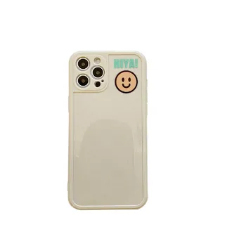 Modes Vienkāršu un personalizētu smaidiņu phone gadījumā iPhone11 12Pro Max mini X XR XSMax 8 PluS anti-fall aizsardzības aizmugurējo vāciņu