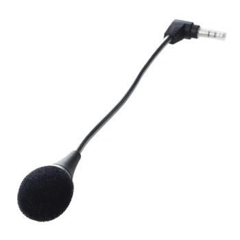 SODIAL(R) Mini 3,5 mm Elastīgs Mikrofons priekš PC/Laptop/Skype