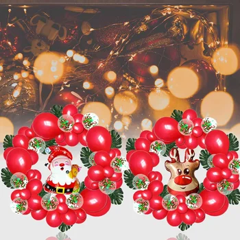 6 Tips Ziemassvētku Balonu Cute Santa Claus/Elk/Briedis/Penguin/Lācis/ Piepūšamās Karikatūra Baloni, Ziemassvētku Rotājumi