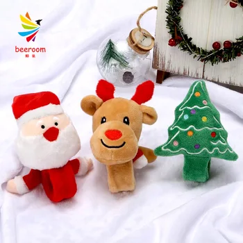 Cute karikatūra aproce Ziemassvētku plīša rotaļlietas lelle, Ziemassvētku eglītes, Santa Claus elk lelle Bērnu svētku dāvanu Ziemassvētku rotājumi