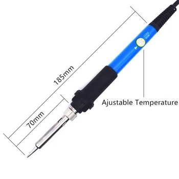 Termostatiskie Elektriskais lodāmurs 60W 220V/110V Regulējams Temperatūras Iekšējā Siltuma Pildspalvu Roktura, Metināšanas Remontu ES/ASV Plug