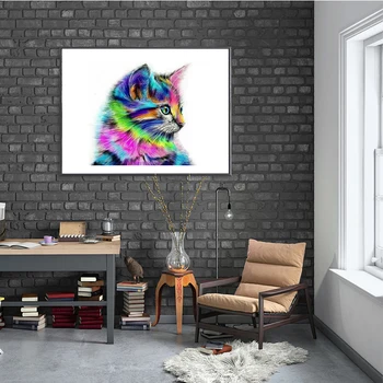 DIY 5D Dimanta Glezniecības Pilnībā Kārtas Urbt Karikatūra Dzīvnieku Kaķis Pūce Rhinestones Izšuvumi Krustdūrienā Mājas Dzīvojamā Istaba Rotājumi